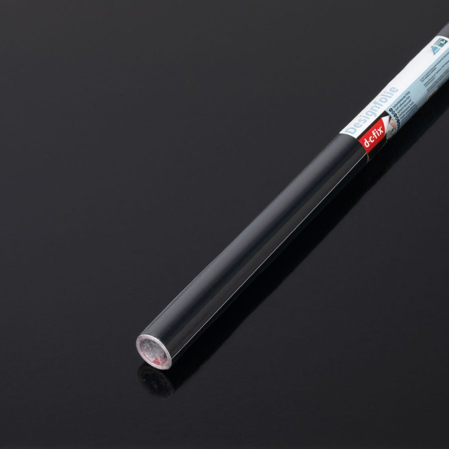 PLASTICA ADESIVA NERO LUCIDO DC-FIX MINI 45X200