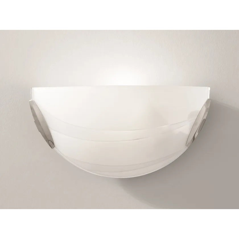 APPLIQUE CRI E27 30X8,5XH15CM BIANCA AD ONDE