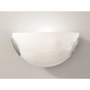 APPLIQUE CRI E27 30X8,5XH15CM BIANCA AD ONDE