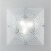 PLAFONIERA ISIDE 2XE27 30X30XH8CM DIAMANTATA