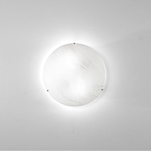 PLAFONIERA KARDIO 2XE27 D.30XH9,5CM BIANCA