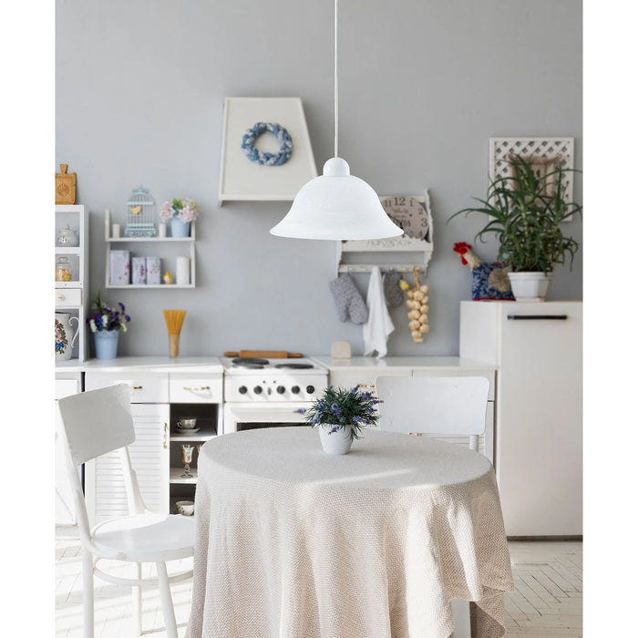 SOSPENSIONE 700 BIANCA 1XE27 31X120CM