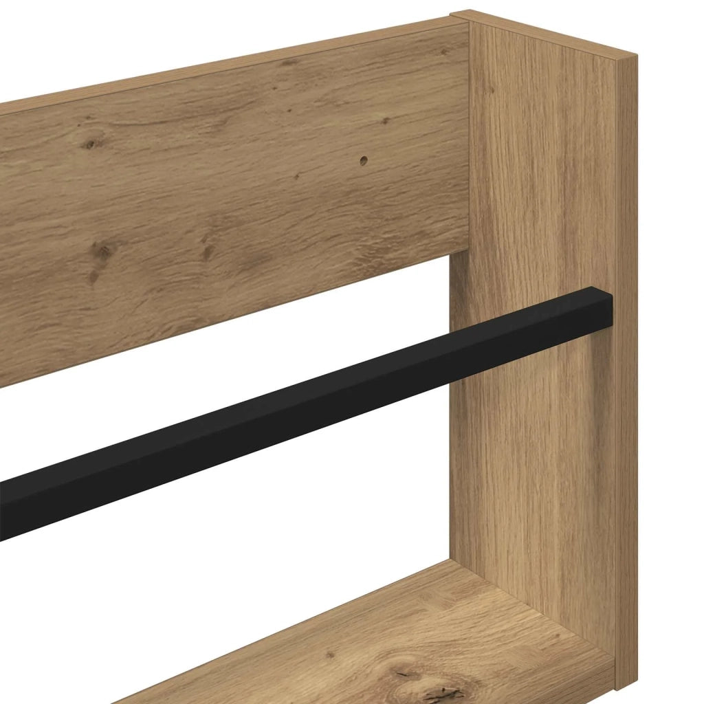 Scaffale per riviste Rovere artigianale 100 x 12 x 30 cm CFW7365362