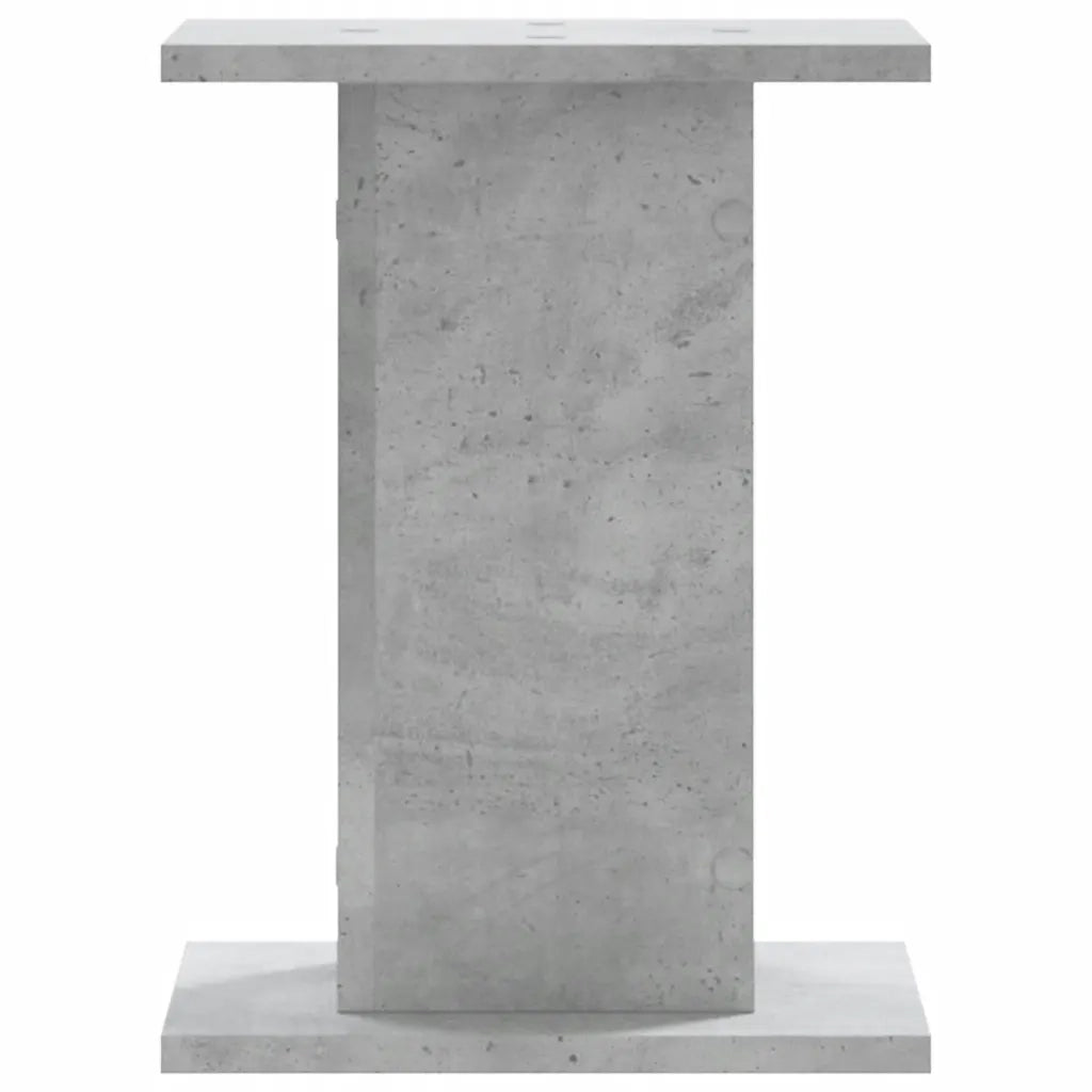 Supporti Altoparlanti 2 pz Grigio 30x30x40 cm Legno Multistrato