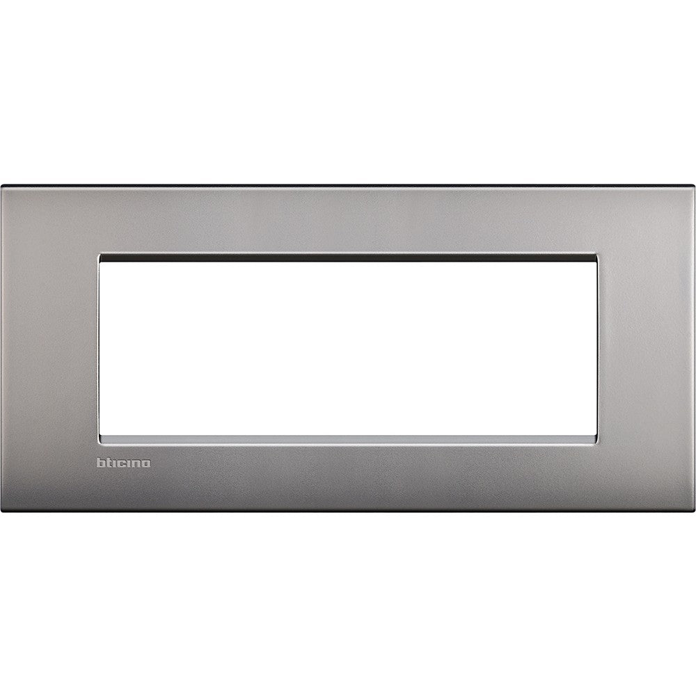Living Light - Placca 7P Nichel Satinato - LNC4807NK
