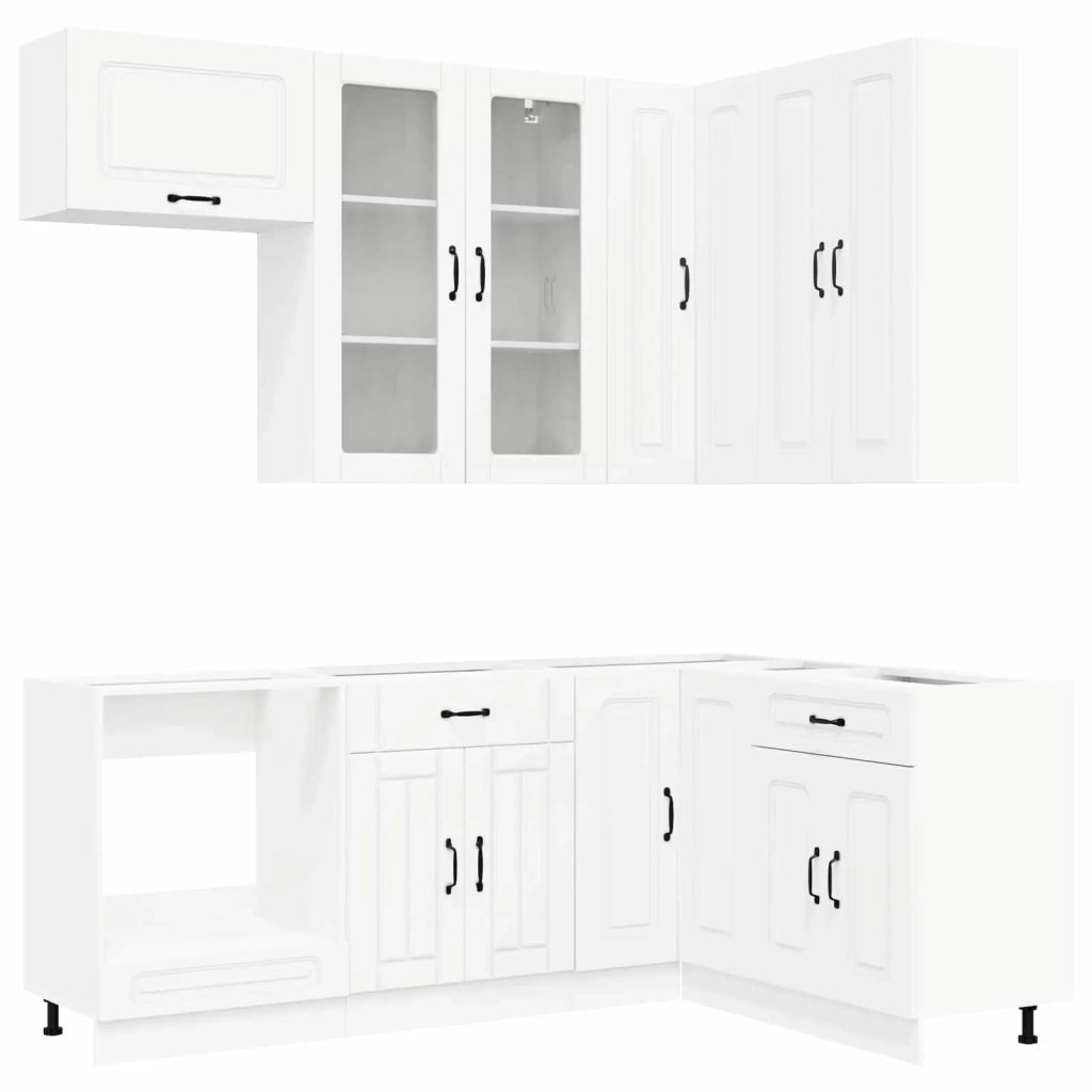 Unità Cucina KALMAR 8 pcs Bianco Legno ingegnerizzato 3438457