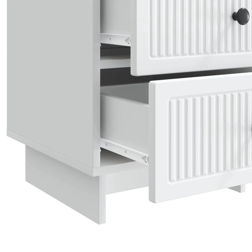 Armadio da Notte Bianco 43 x 41 x 66,5 cm Legno ingegnerizzato 893865