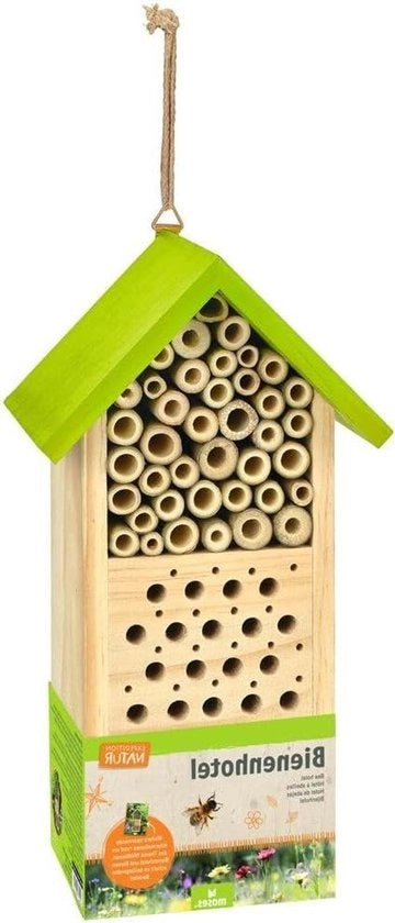 Nido per api e aiuto per l'inverno con libro divertente per bambini