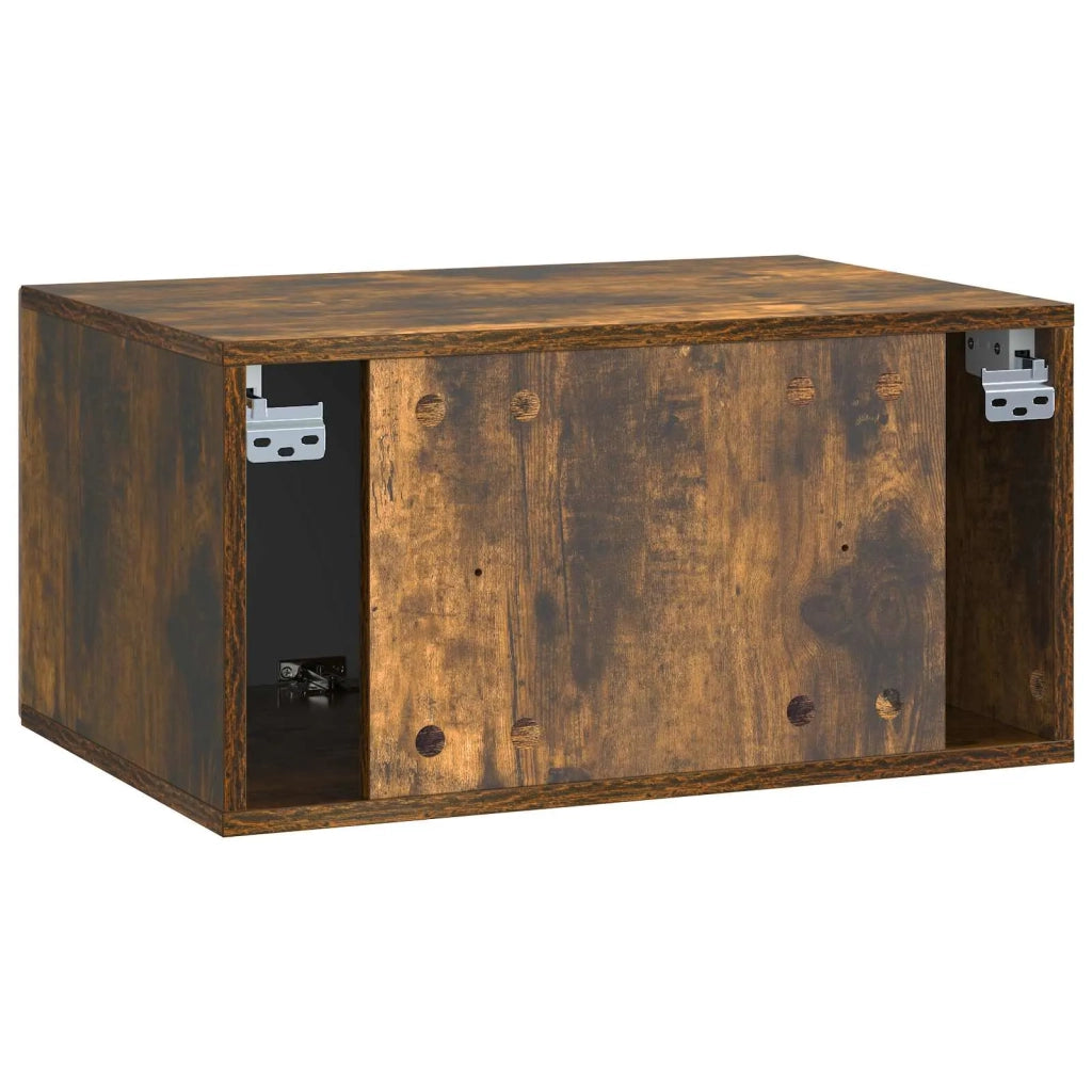 Mobile Porta TV da Muro Rovere Fumo 59,5 x 41 x 30 cm