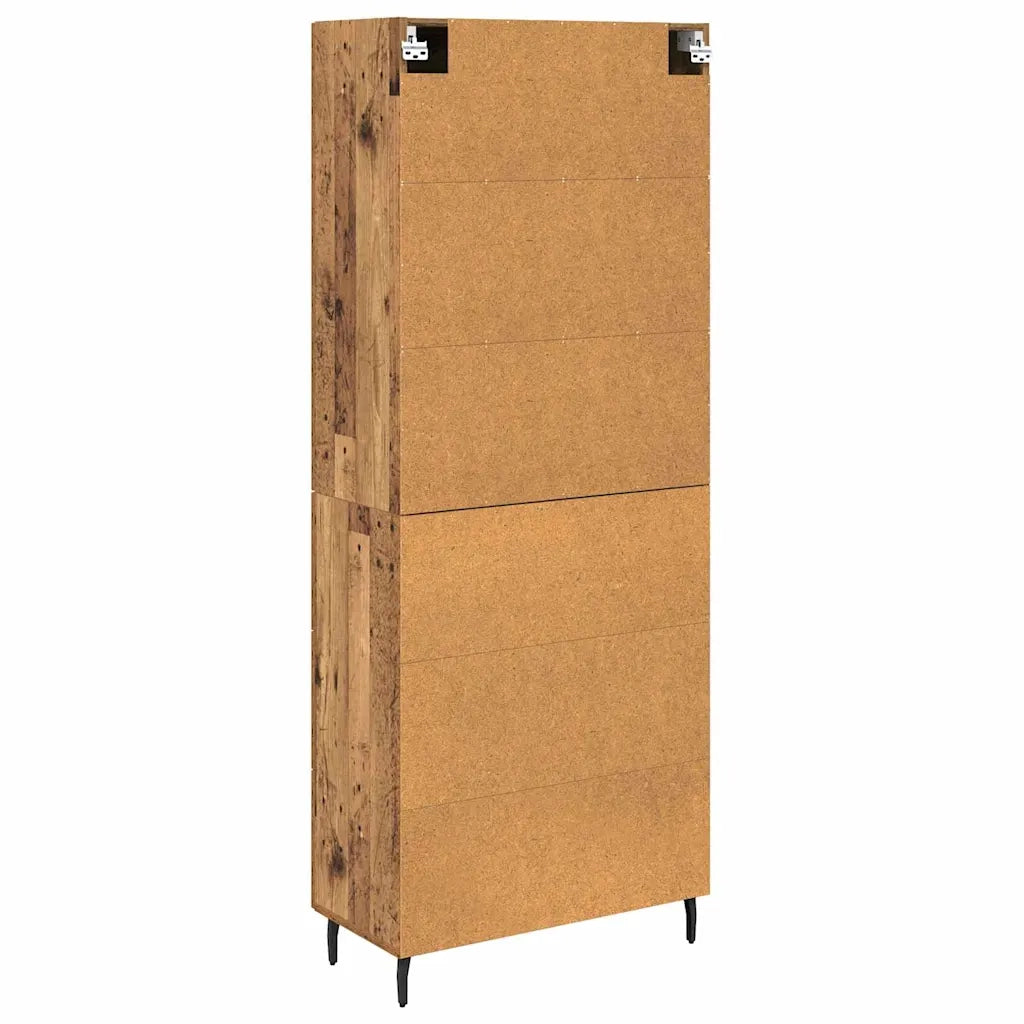 Credenza con cassetto 2 pcs Legno vecchio Legno multistrato