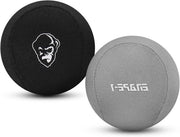 Due stressball eleganti design morbidi/midi morbidi per adulti e bambini ideali per la rilassamento e la concentrazione (Grigio & Nero)