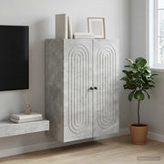 Mobiletto a muro Grigio Cemento 66 x 34,5 x 90 cm 898058