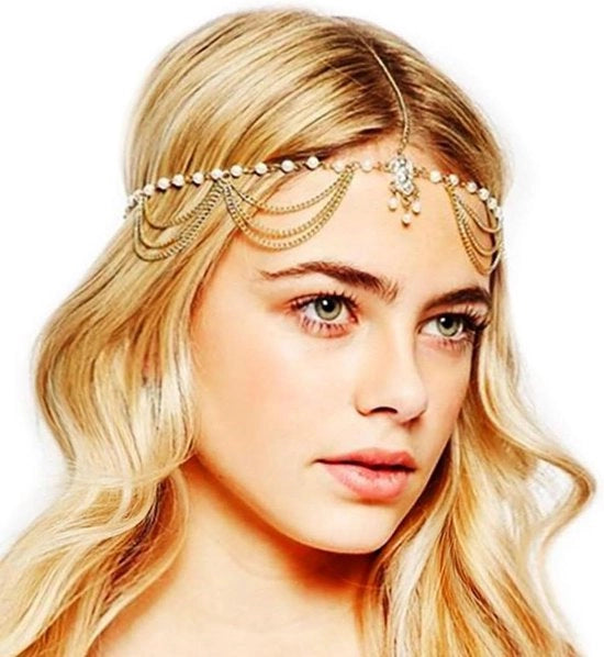 Accessori per capelli femminili in stile bohemien con cintura e gruccia