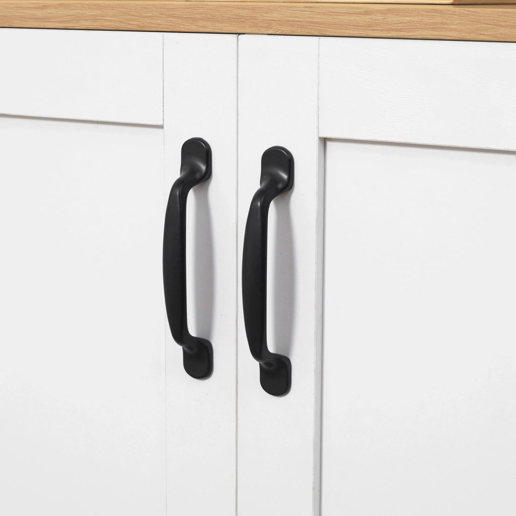 Credenza da cucina con 2 ante e 2 ripiani regolabili ¨C Zephmum ¨C 90x39.5x88 cm