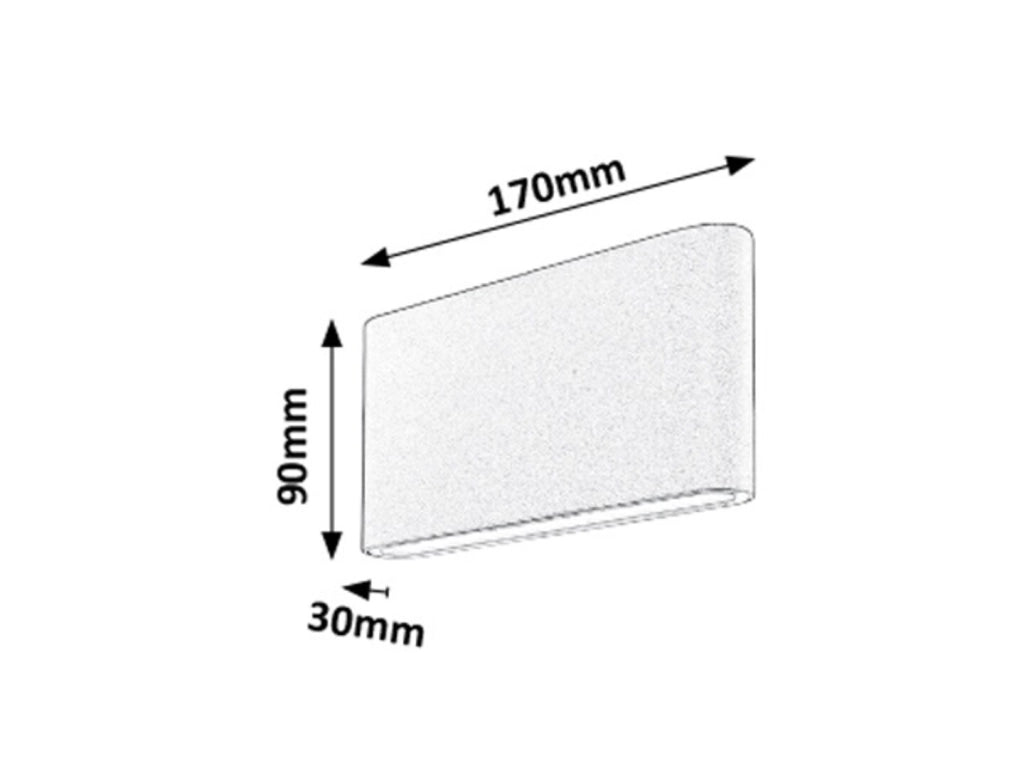 Applique esterna LED 12W 3000K antracite Nesna Rabalux