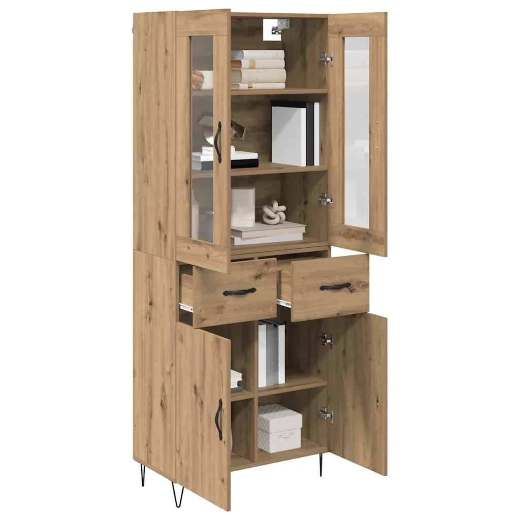 Credenza Rovere artigianale 69,5 x 34 x 90 cm Legno multistrato