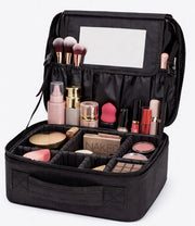 Bagno con Specchio e Cassetti Regolabili – Organizzatore di Trucco con Scomparti Mobili – Scatola di Bellezza per Skincare e Trucco – Bagno da Viaggio con 7 Cassetti di Ripostiglio – Cassetto di Cosmetici per Vacanze e Affitti
