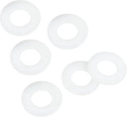 Ganci di chiusura bianchi piatti isolanti in nylon, M22 x 42 x 30 mm (10 pezzi)