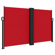 Tenda da Sole | Tenda parasole Laterale Retrattile Rossa 140x1000 cm