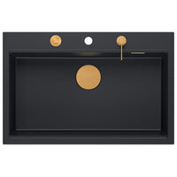 Lavello In Granito Marc 110 Workstation Black Rame