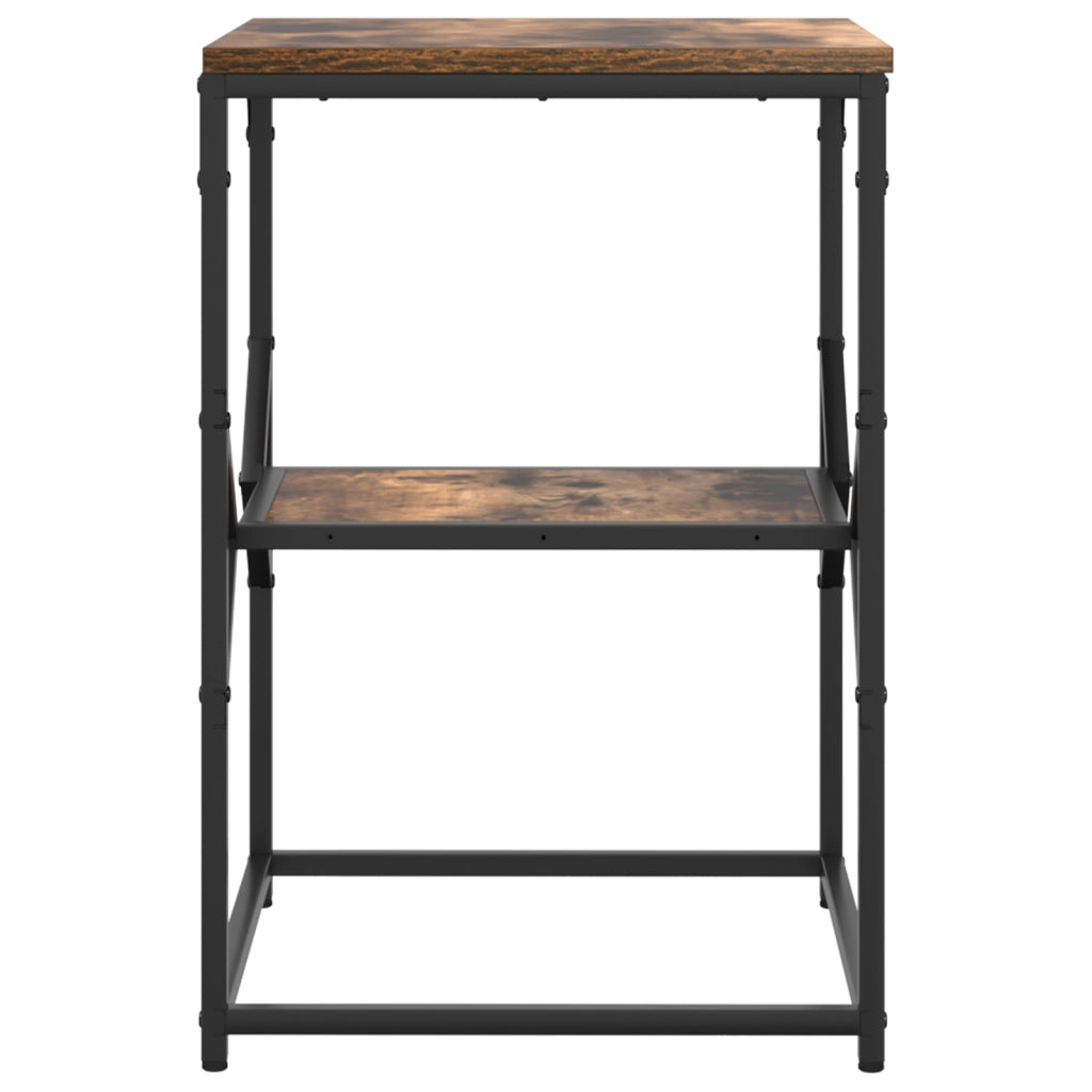 Tavolino  in rovere affumicato 41x40x60 cm in legno ingegnerizzato