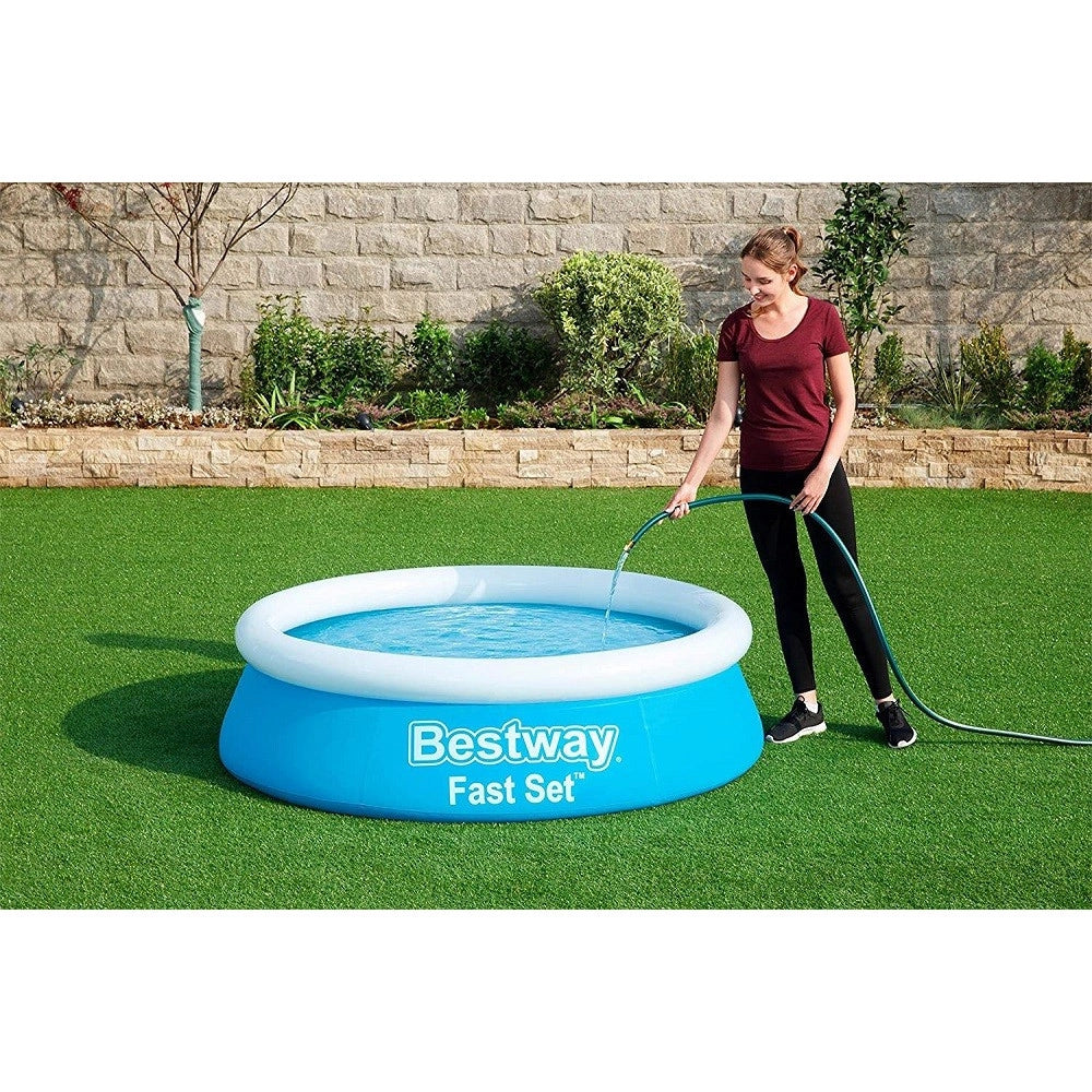 Trade Shop - Piscina Fuori Terra Fast Set Da 183 X 51 Cm Gonfiabile Per Bambini 940 Lt 57392 -