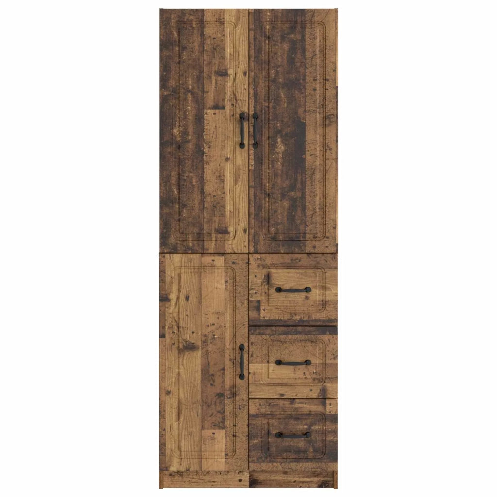 Set di armadi 2 pcs Legno antico Legno ingegnerizzato