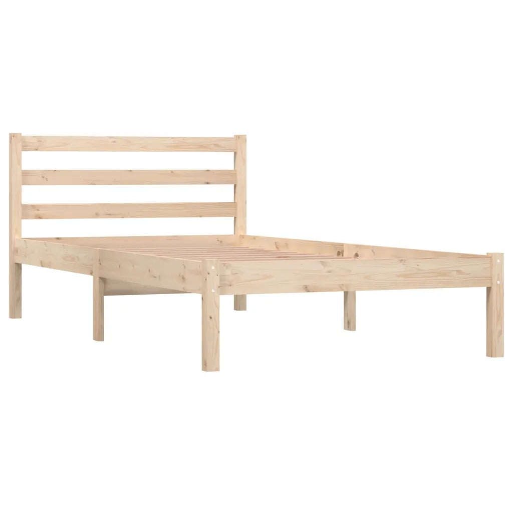 Giroletto-Struttura Letto in Legno Massello di Pino 90x190 cm Single 835347