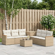 Set di divani 8 pz Beige e Bianco Crema 3448550
