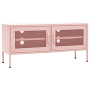 Mobile TV | Armadietto TV | Mobile Porta TV Rosa 105x35x50 cm in Acciaio