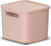 Scatola di stoccaggio piccola 40 l, plastica, rosa, 40 (39,5 x 38,0 x 34,0 cm)