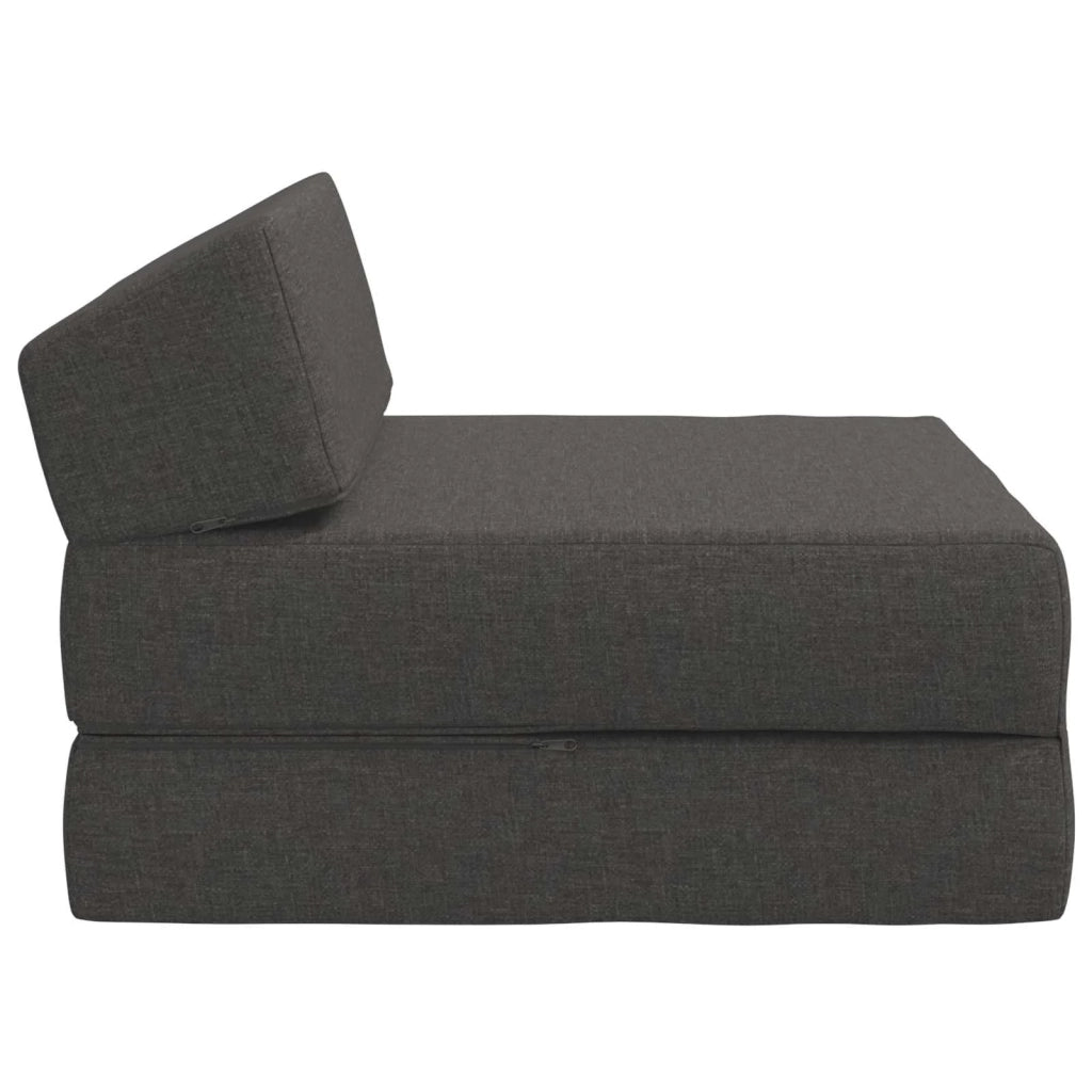 Divano Letto Pieghevole Grigio Scuro 60 x 70 x 41 cm Tessuto