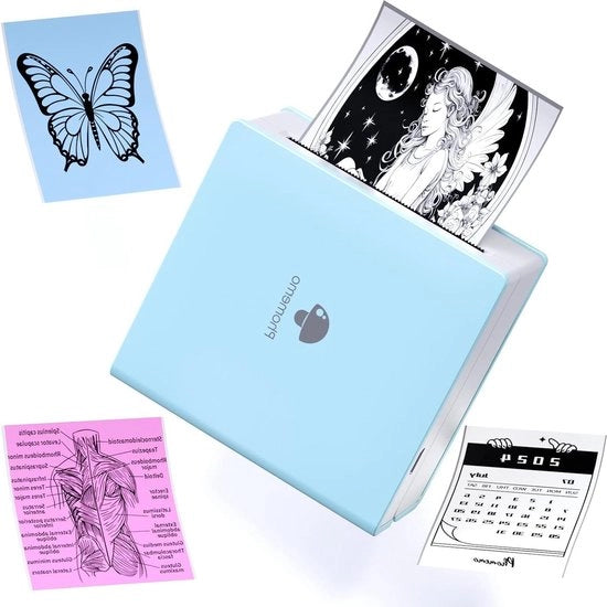 Stampante portatile termica per foto studio - compatibile con iOS e Android - stampante miniaturizzato verde