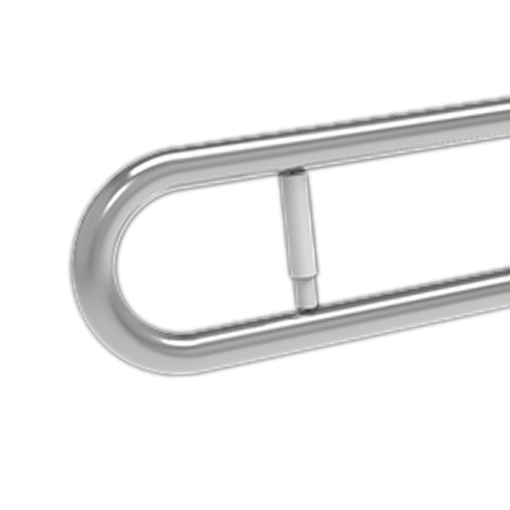 Barra maniglione ribaltabile cm 83 con porta rotolo e piastra lunga inox lucido