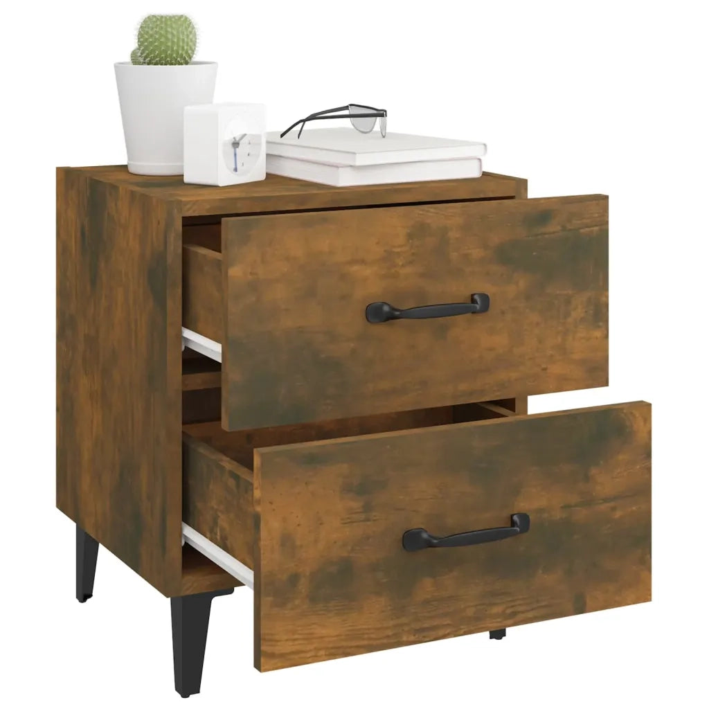 Comodino Rovere Fumo 40x35x47,5 cm cod mxl 30173