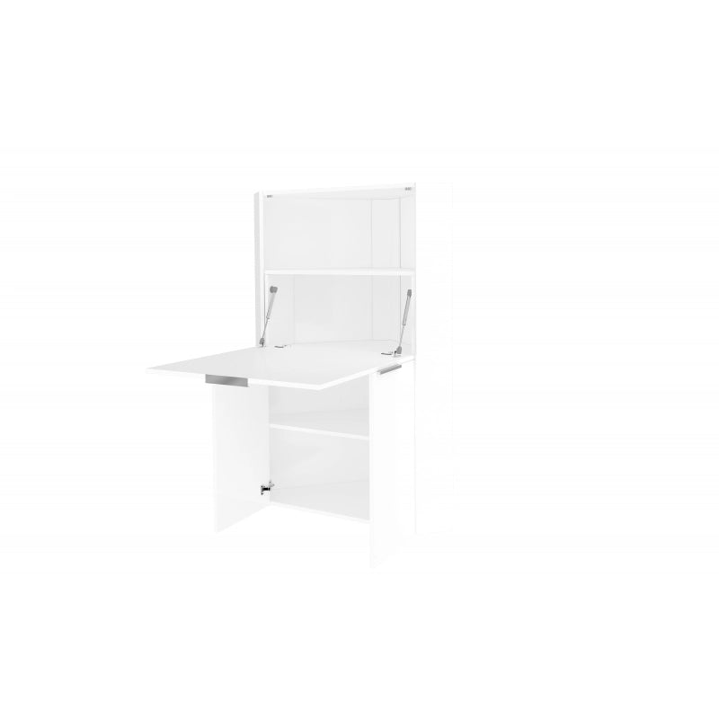 Scrivania ad angolo Dalia – Richiudibile – 70x140x57 – Bianco Lucido