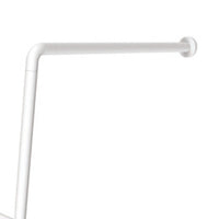 Barra maniglione parete e pavimento per disabili e terza etã€ destra o sinistra alluminio nylon bianco