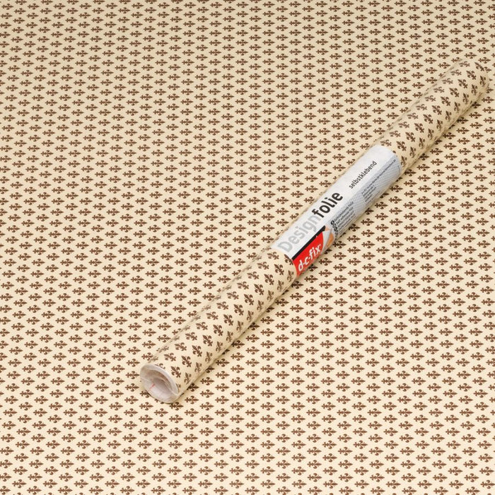 PLASTICA ADESIVA GIGLIO DI FIRENZE MARRONE DC-FIX MINI 45X200