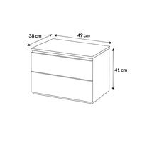 COMODINO SIMPLI OLMO 49X38XH41CM