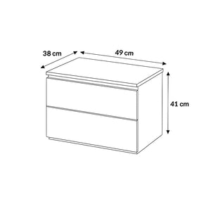 COMODINO SIMPLI OLMO 49X38XH41CM