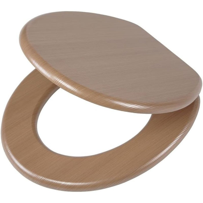 Tiger sedile wc, legno, multicolore, 43 x 37.5 x 5.5 cm