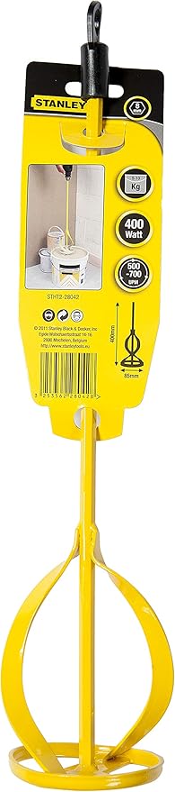Stanley STHT2‑28042 – Mixing Paddle / Frusta per Miscelazione 80 mm per Trapano