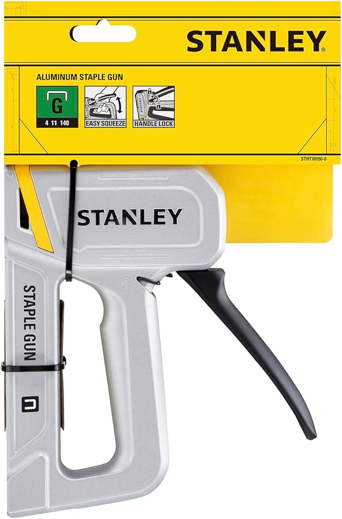 Stanley STHT70150‑0 –Cucitrice in alluminio professionale 6–14 mm Easy Squeeze