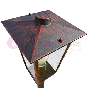 RIBOT RUGGINE Lampioncino H.140 Design Classico