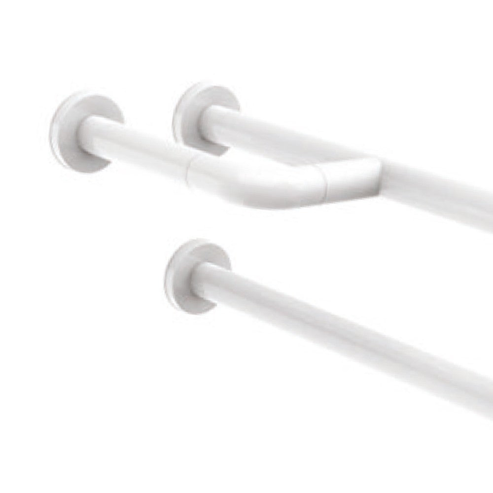 Barra maniglione fissa destra o sinistra per terza etã€ e disabili cm 80 alluminio nylon bianco