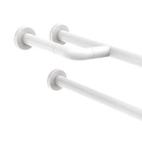 Barra maniglione fissa destra o sinistra per terza etã€ e disabili cm 80 alluminio nylon bianco
