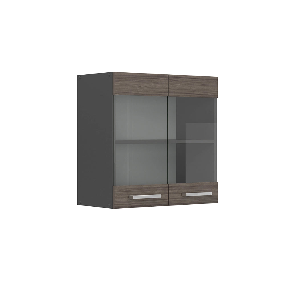 Vicco Mobile da cucina in vetro Grigio nobile 60 cm