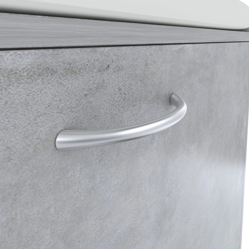 Panca Portascarpe Scarpiera Da Ingresso Piccola Salvaspazio Con Cuscino Anta A Ribalta Seduta Imbottita In Ecopelle Tripla Profondità Soggiorno Casa Camera Ufficio 60 x 30 x 48 Cm Grigio Cemento