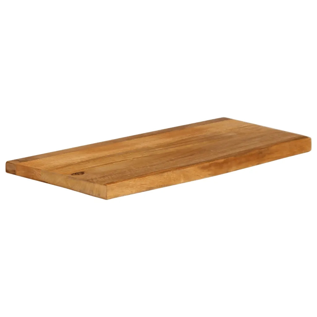 vidaXL Piano Tavolo Bordi Vivi 80x40x2,5 cm in Legno Massello di Mango