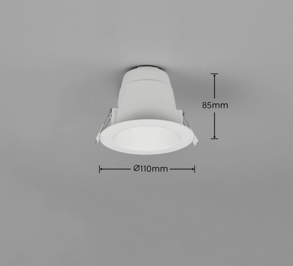 Faretto incasso LED 6W IP44 bianco rotondo VIRUNGA Trio